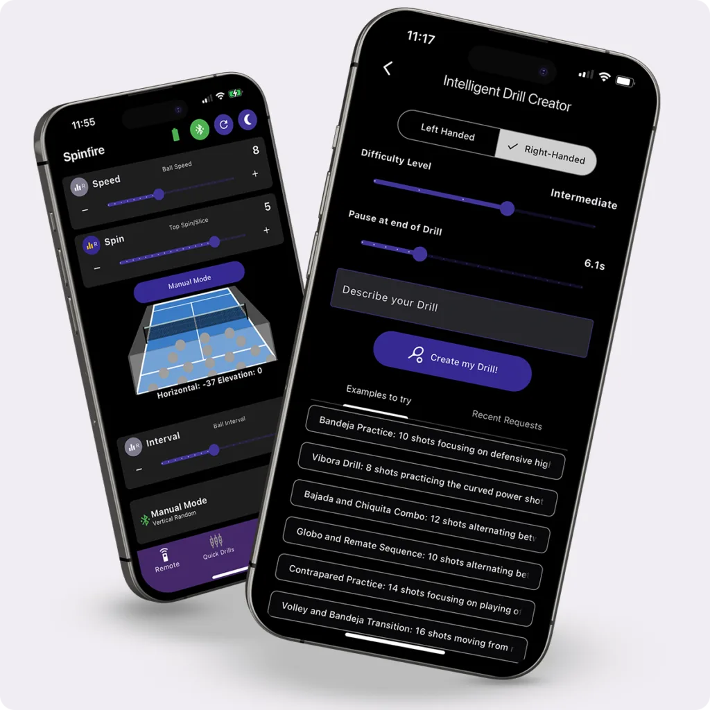 The AI-based drill planner in the Spinfire app
